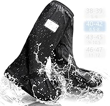 SWTYExt Regenschutz Schuhe EU Größe 40-42 Überzieher Schuhe Regen Überschuhe Wasserdicht Regenschuhe Faltbare Wasserdichte Schuhüberzieher für Herren Frauen Outdoor Fahrrad Motorrad