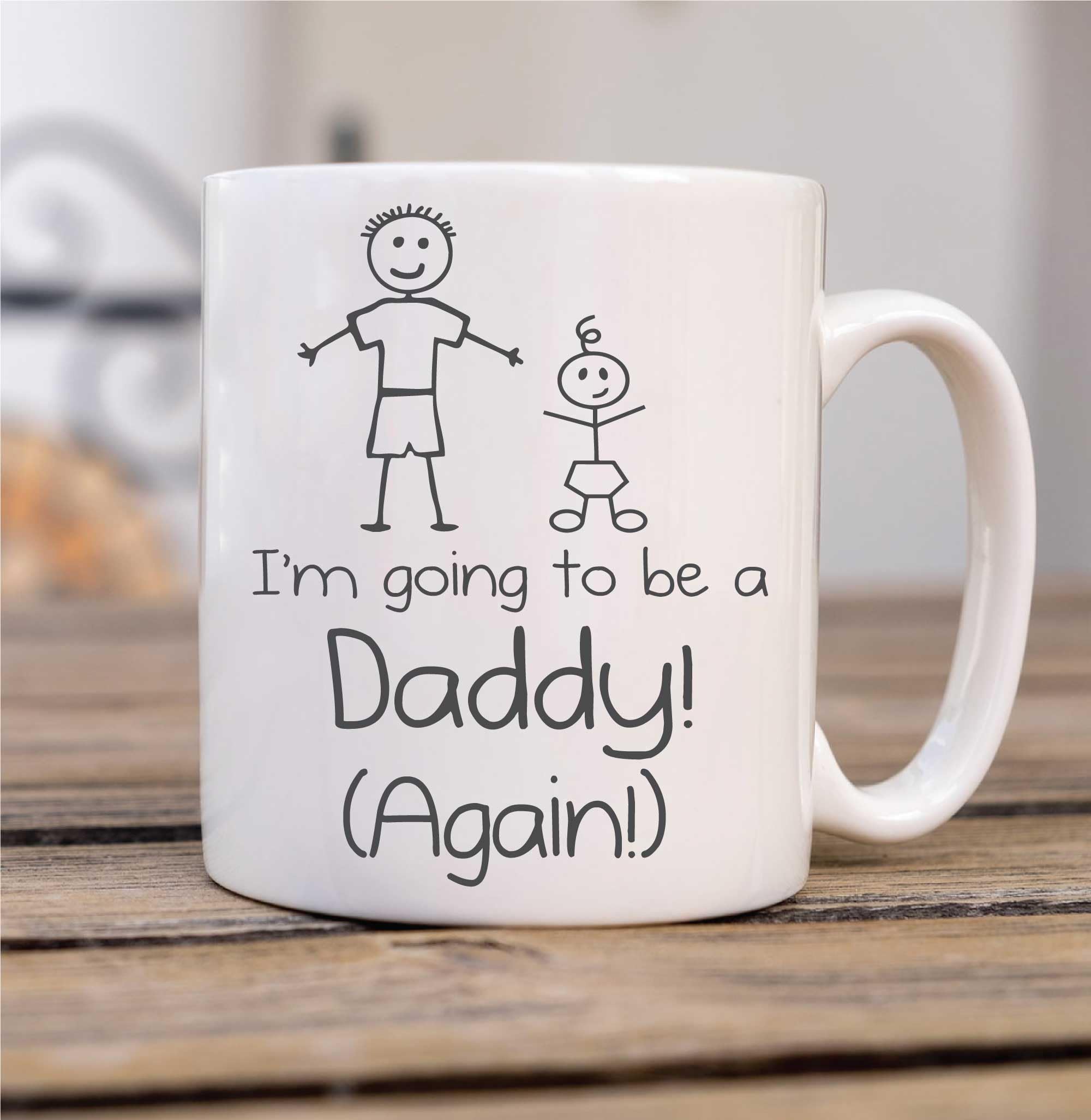 60 Second Makeover Limited I'm Going to Be A Daddy Again Mug Gifts for Men Cup New Parents Gifts Daddy Mug New Baby Fathers Day 11oz Ceramic Coffee Cup Dishwasher Safe Microwave Safe