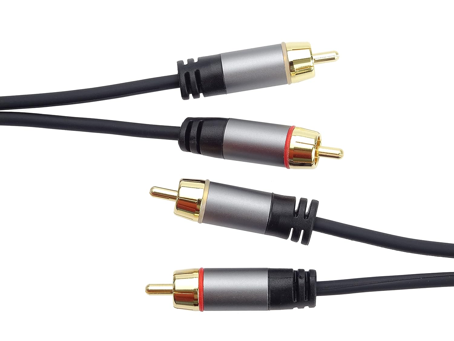 PremiumCord RCA HQ Cable 2x RCA Male to 2x RCA Male Audio Video Connection Cable for TV Mobile Phones MP3 HiFi Shielded Metal Connector M/M Length 3 m - Image 5