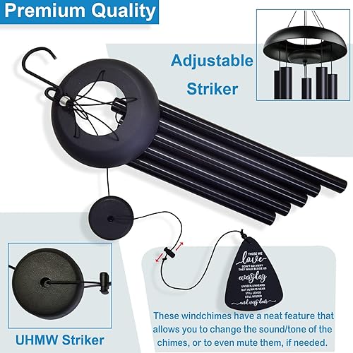 Miniatura 6 de Campanillas de viento conmemorativas de condolencias por pérdida de un ser querido, cestas de regalo de condolencias, regalos conmemorativos por