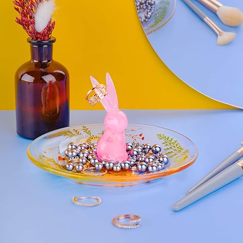 Miniatura 7 de NiArt Moldes de silicona suave de resina epoxi, fundición de bricolaje, 3 formas hechas a mano, bandeja de joyería de geoda drusa, bandeja para