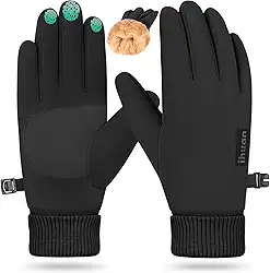 Feminino Luvas de Inverno para Homens e – Luvas de Clima Frio para Corrida, Ciclismo, Luvas Quentes de Neve com Tela Sensível Ao Toque