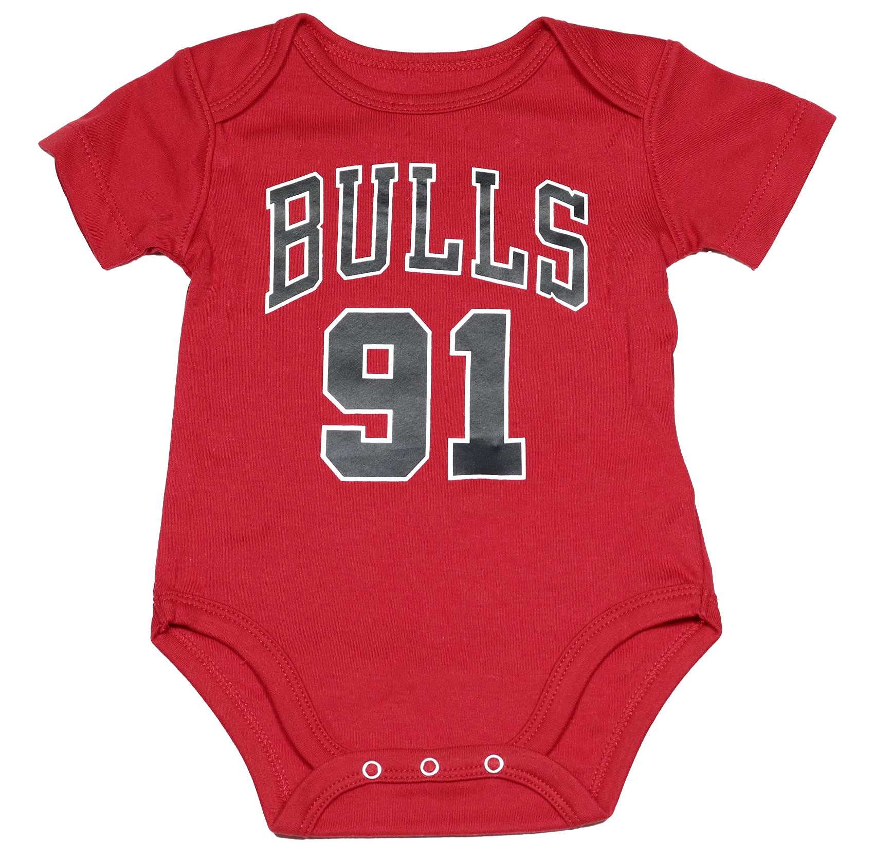 Mitchell & Ness Dennis Rodman #91 Chicago Bulls NBA Retro Name And Number Bodysuit