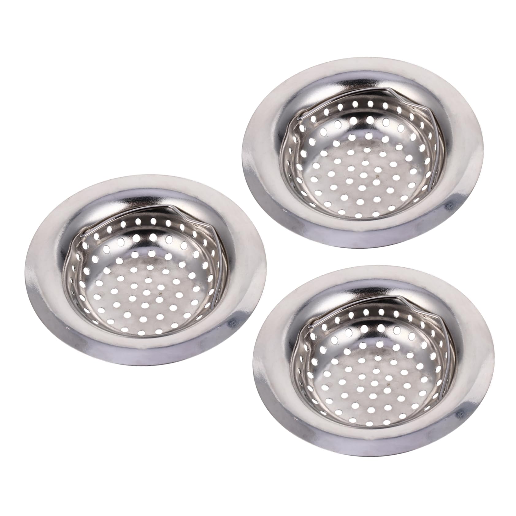 Filtre évier en acier inoxydable durable pack de 3 crépines de vidange