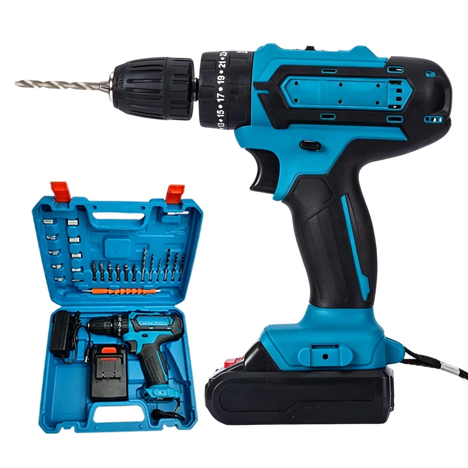 Trapano Elettrico 21V Portatile A Spazzole Multifunzionale Antiscivolo