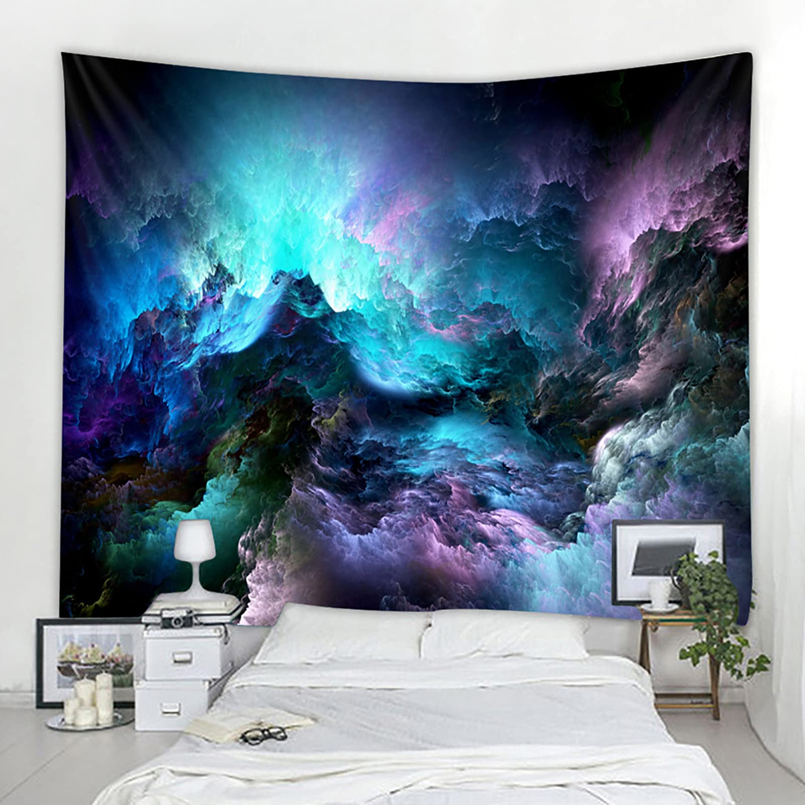 LITB Wall Tapestry for Living Room Bedroom Office Home Decor Tapestry Wall Hanging Decoration Tablecloth Curtain Aesthetic 59x51 Inches 150x130cm