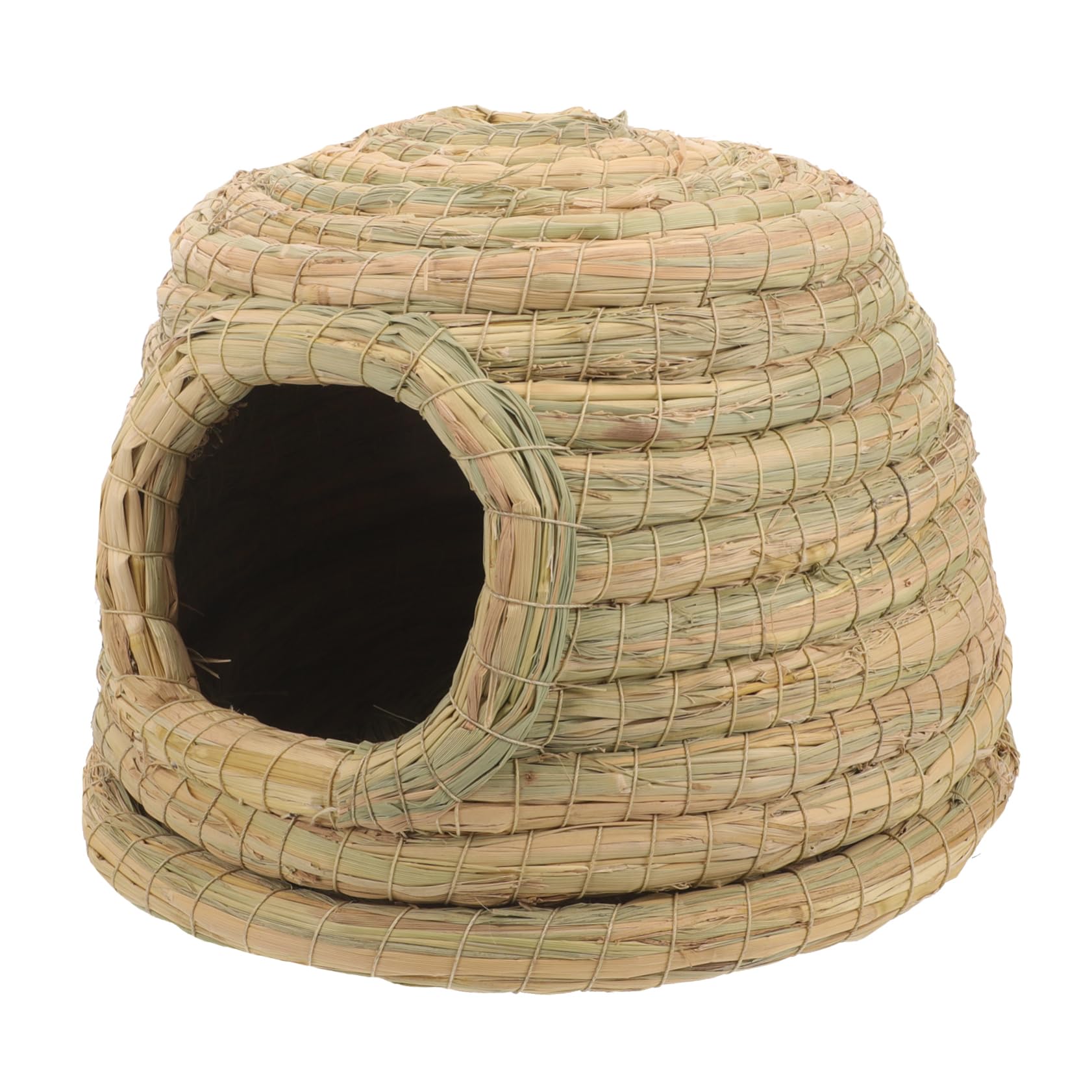Nid de lièvre en herbe naturelle et coussin extérieur pour lapin