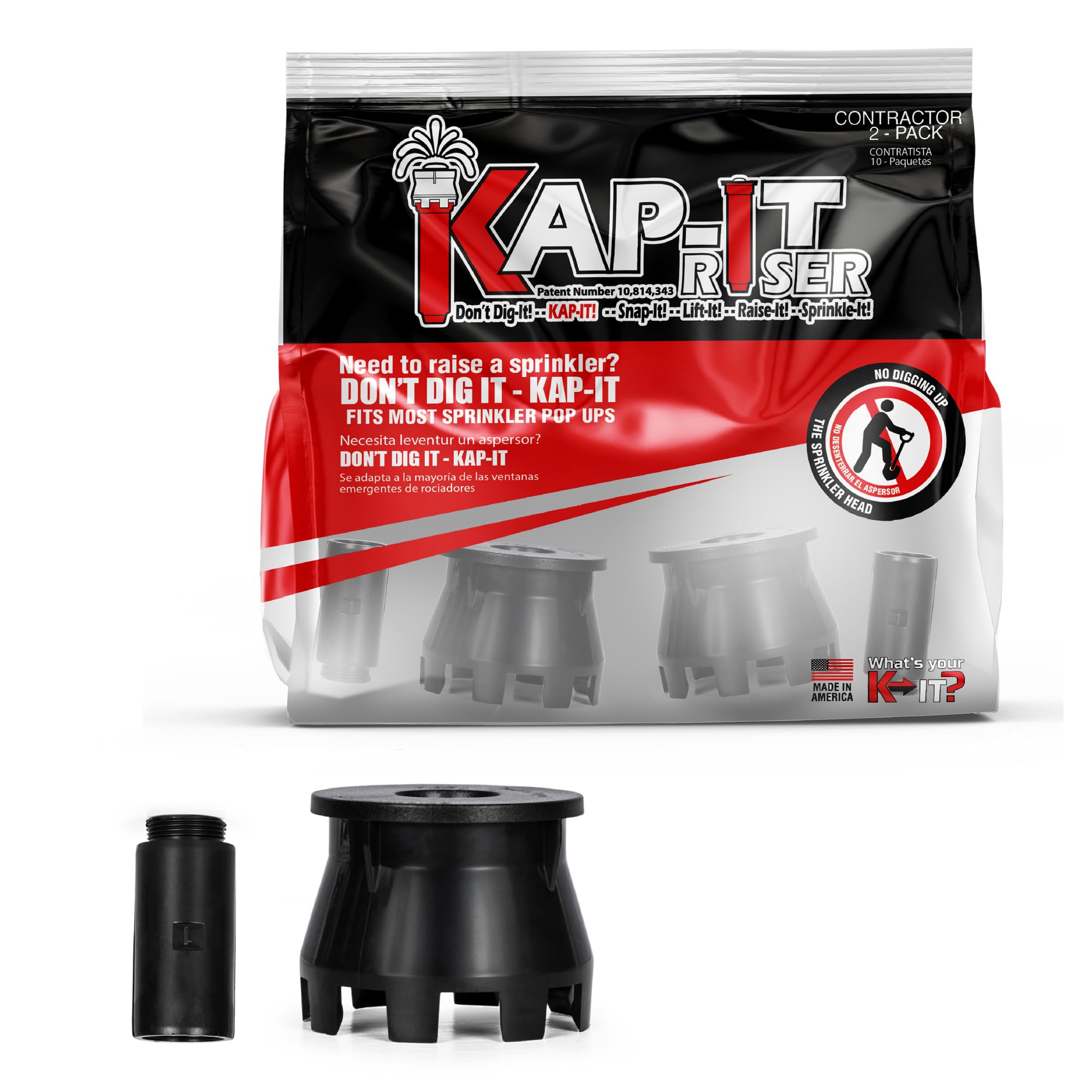 Amazon.com : Kap-It Pop-Up Sprinkler Riser Extension - 1.5