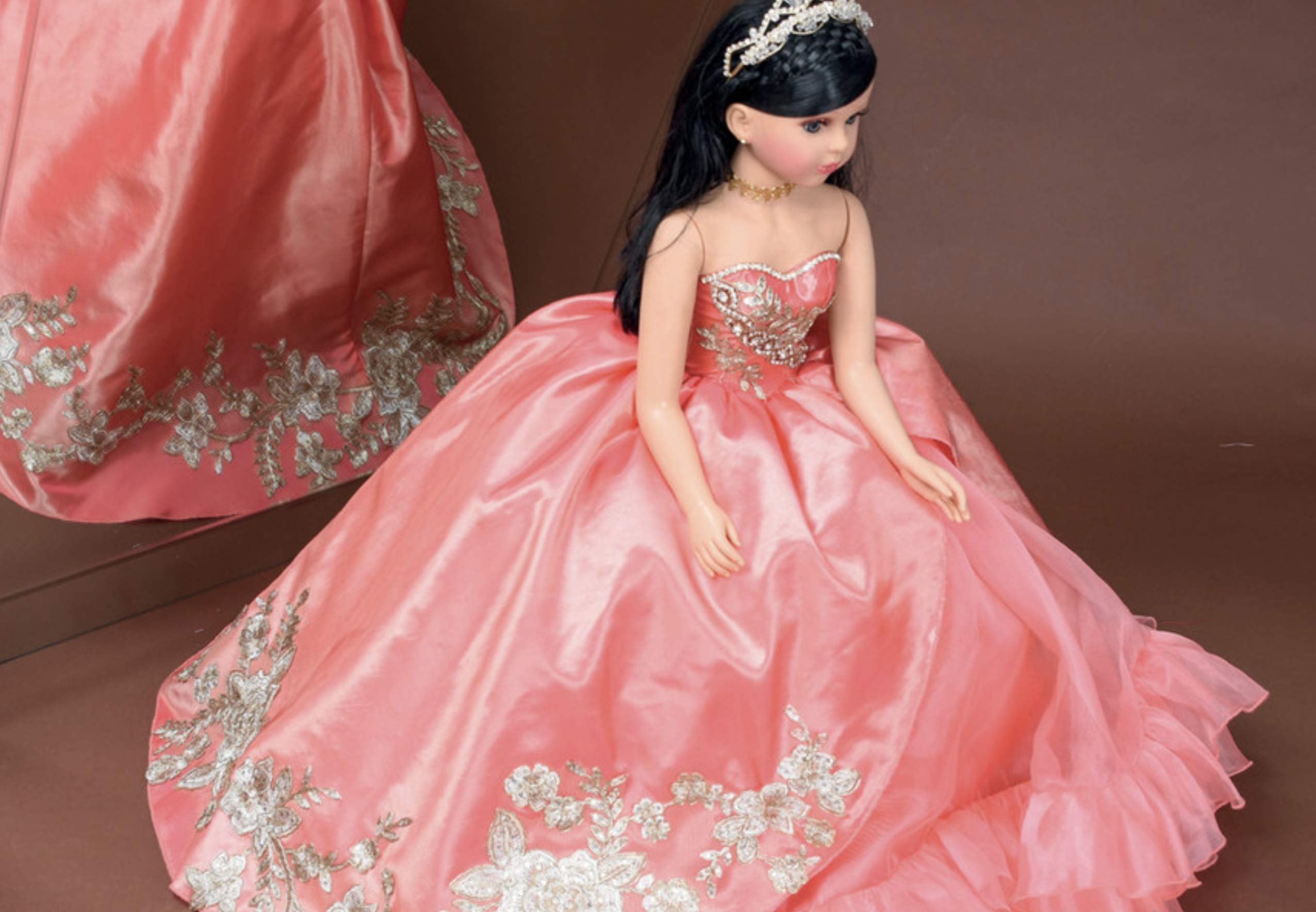 quinceanera doll red dress