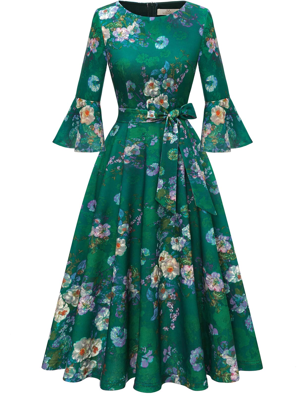 HomRain Women's Church Dresses Cocktail Tea Party Vintage Evening Dress