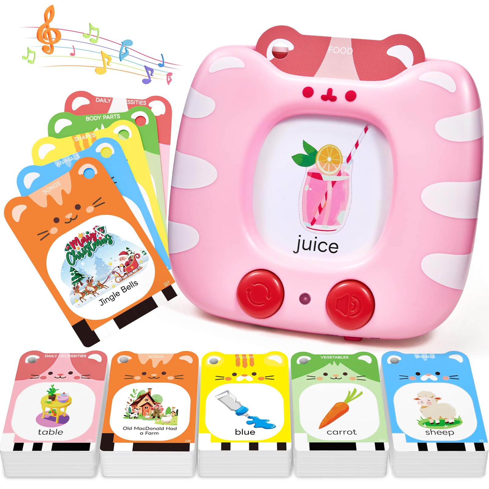 Amazon.com: JoyCat Talking Flash Cards for Toddlers 3-5, 314 Words