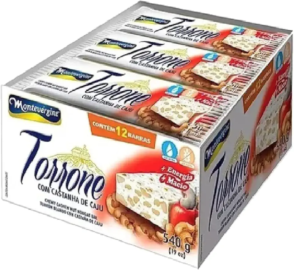 Torrone Com Caju 12x45g - Montevérgine