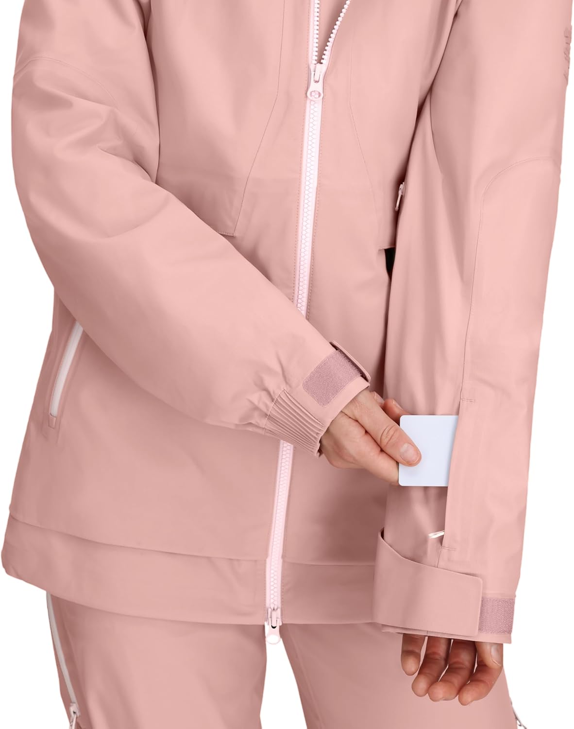 Obermeyer Womens Steibis Shell Ski Jacket, 30K mm Waterproof Breathable with 2-way Stretch, Pink Mauve Deep, Size L - Image 8