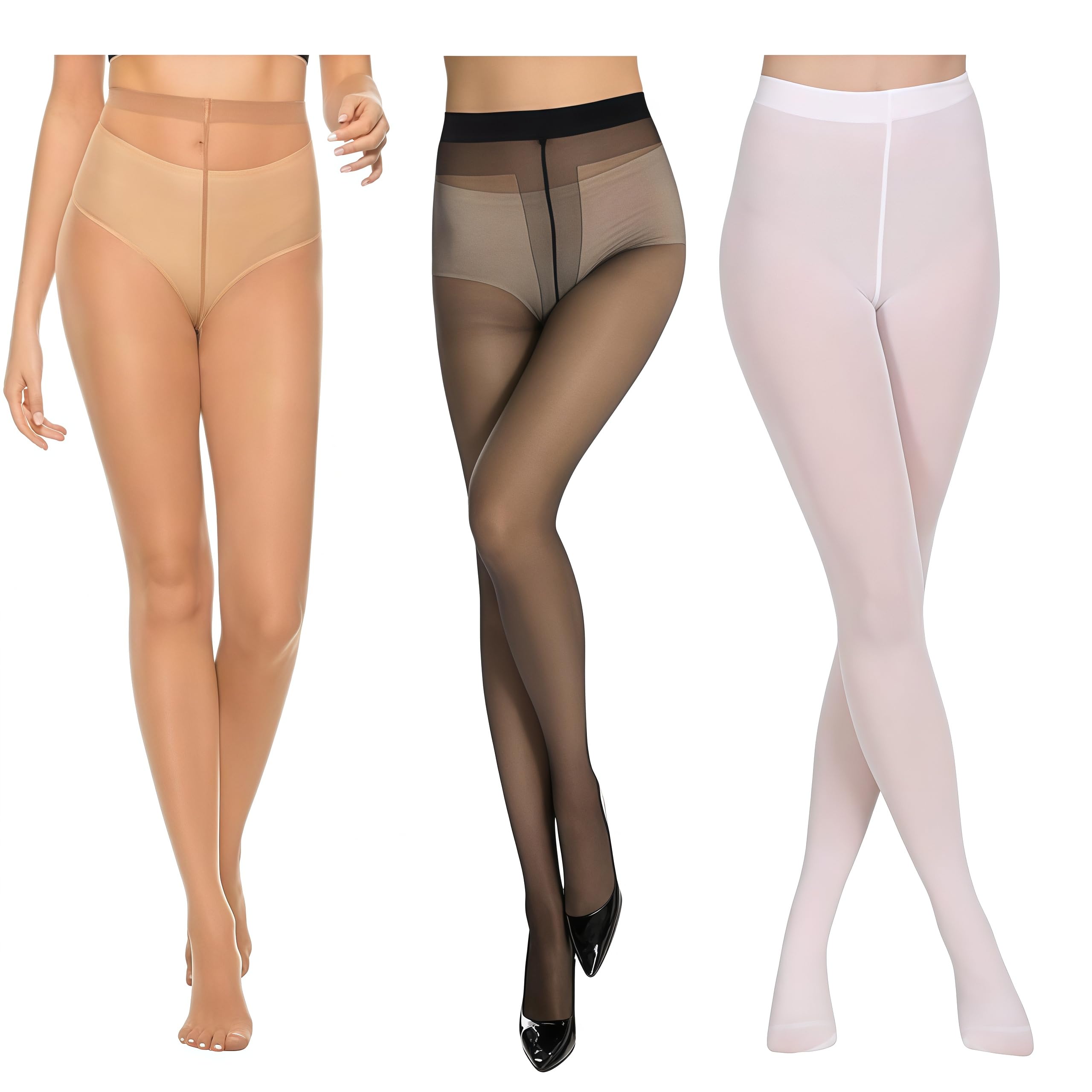 JH RETREAT Women & Girls Nylon Transparent Thigh High Blended Pantyhose | Lightweight, Breathable & Free Size for Ultimate Comfort-image-45