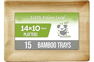 Bamboo Serving Tray: Eco-Friendly Dining and Entertaining (15 Pack)