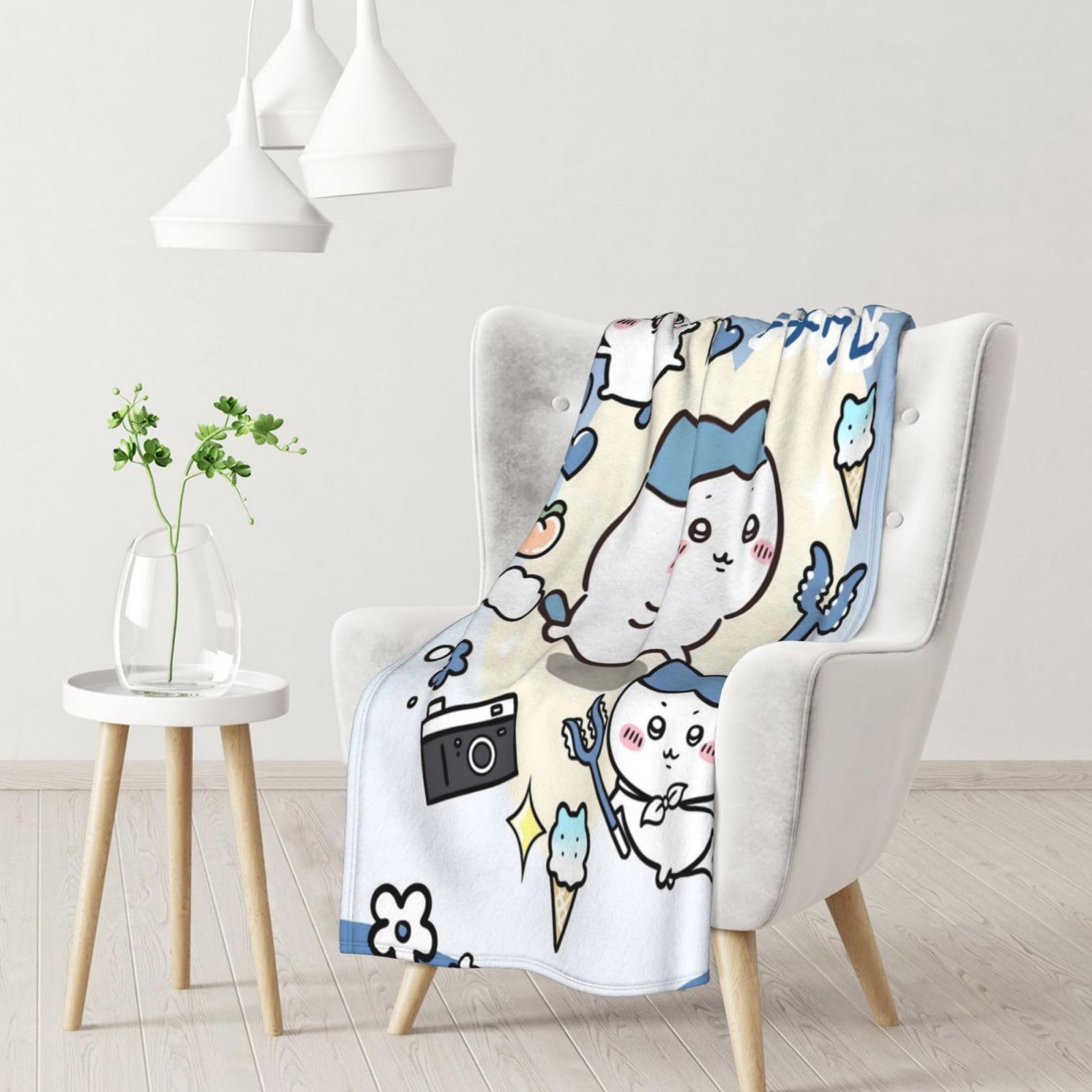 ちいかわ　大きめブランケット ちいかわ あったか大きめ毛布ブランケット（ネイビー） | ちいかわ