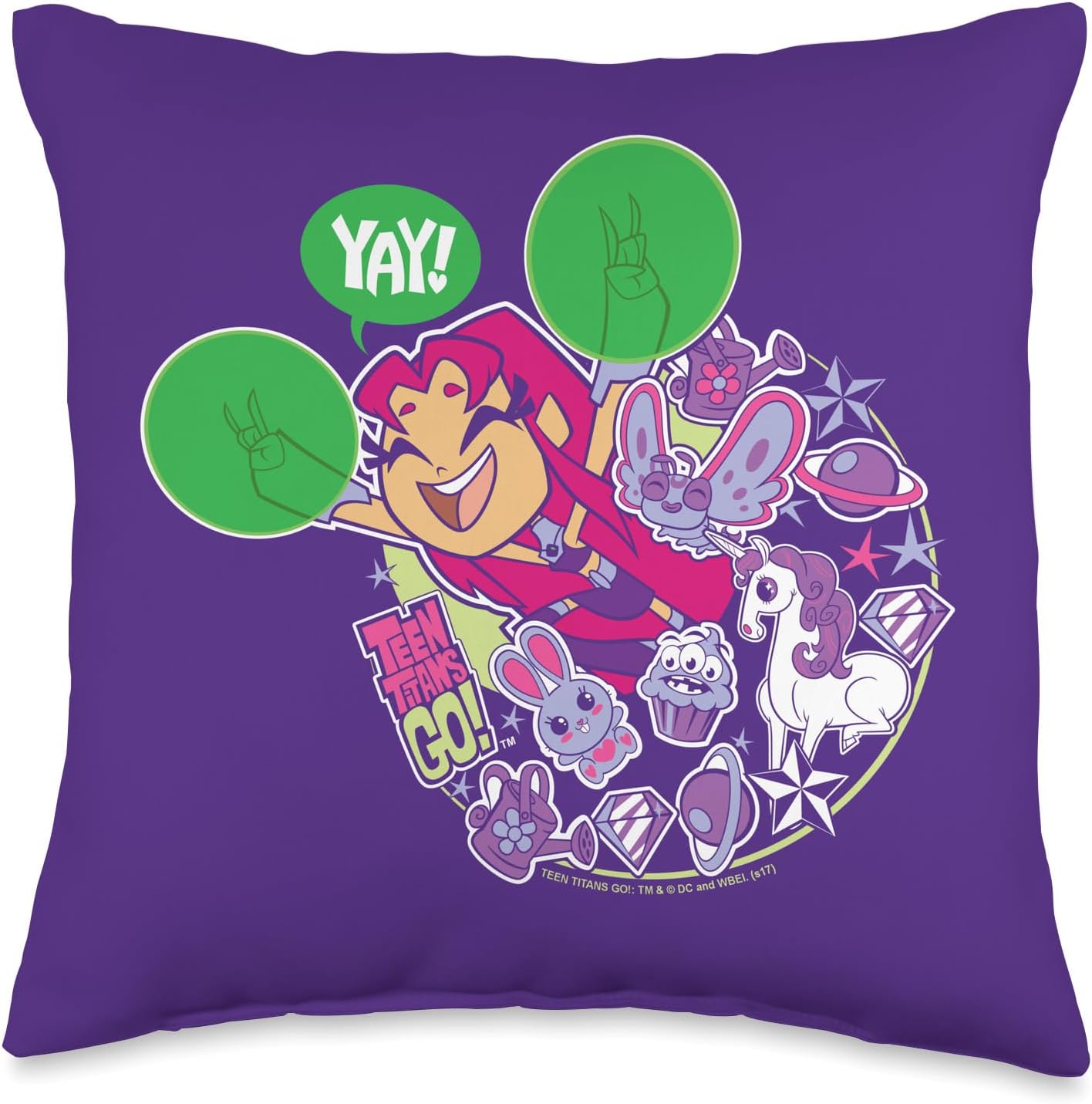 Teen Titans Go! Yay Throw Pillow