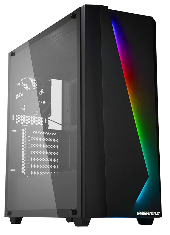 RGB対応ミドルタワーPCケース　ENERMAX MAKASHI MK50 Amazon | ENERMAX アドレッサブルRGB LED PCケース MAKASHI MK50