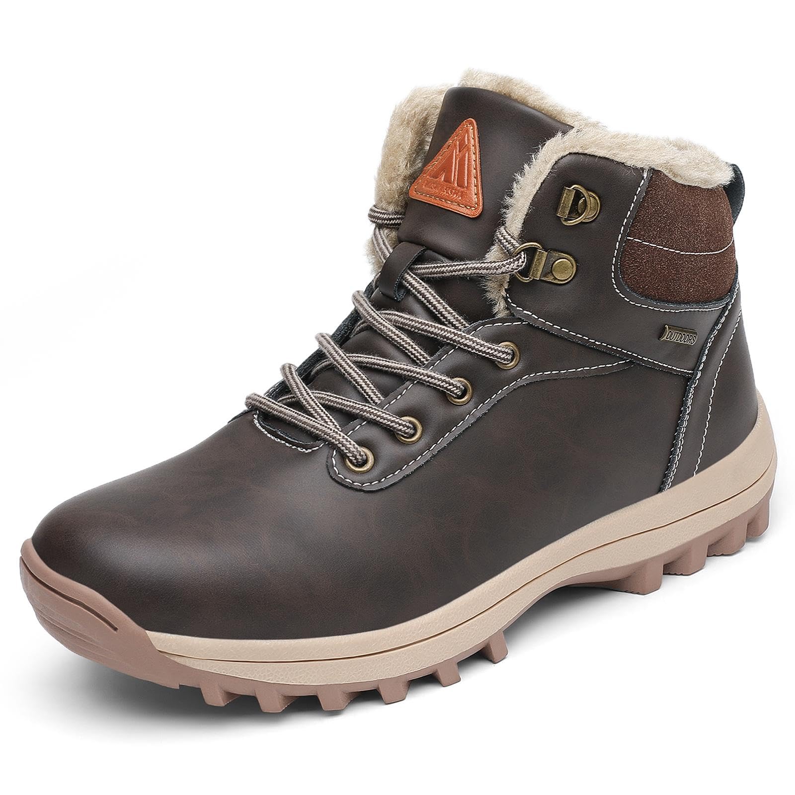 Mishansha Scarpe Uomo Stivaletti da Trekking Eleganti Scarpe da Ginnastica Stivali da Escursionismo Invernali Impermeabile Outdoor