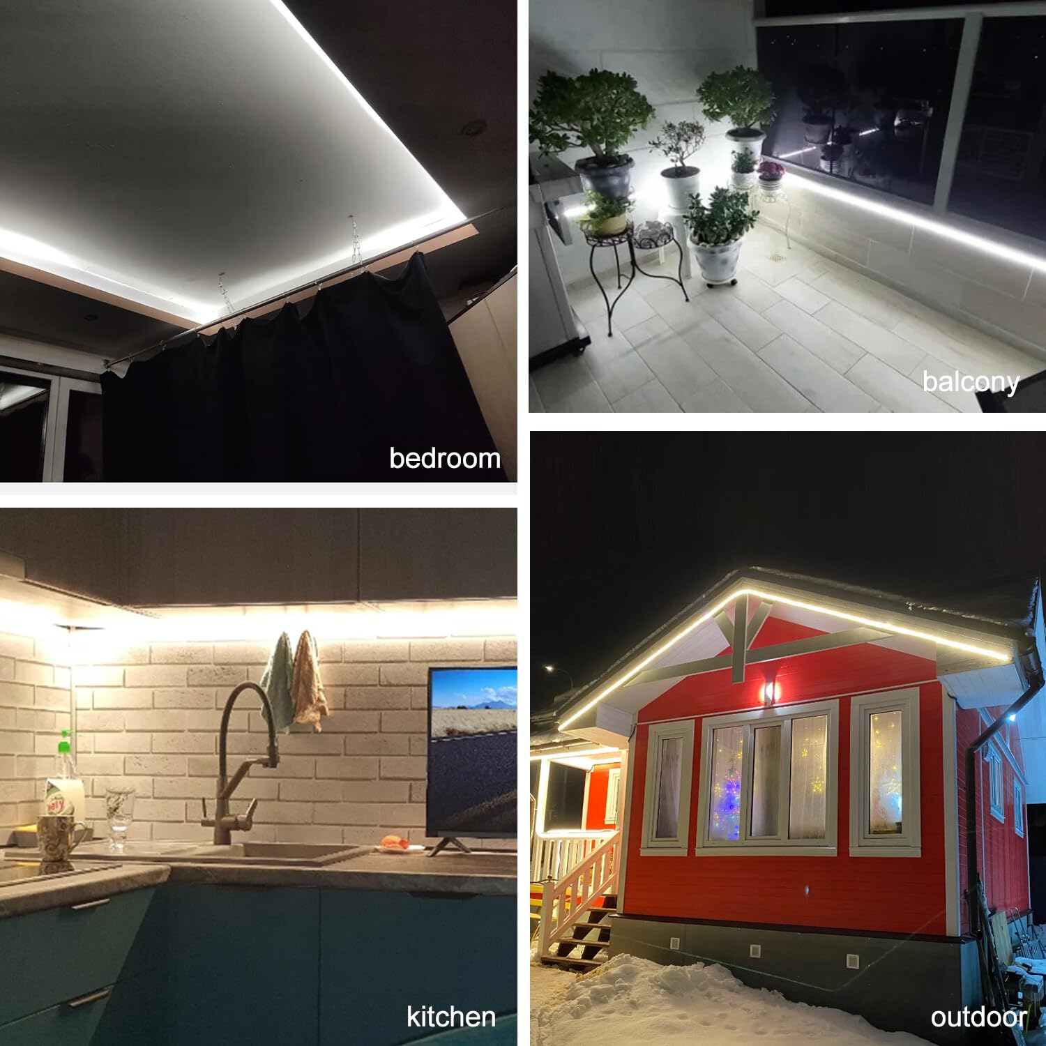 Tira LED 220V con encendido/apagado [30M, Blanco 6000-6500K],IP67 impermeable flexible,SMD5050,60 LEDs/m Guirnaldas luminosas CRI85+,decoración para cocinas,dormitorios,techos y tiendas