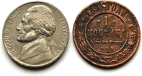 Miniatura 4 de 1899 Russia 1 Kopek coin pendant Russian eagle Moscow Saint Petersburg Yekaterinburg Kazan Novosibirsk Novgorod Novosibirsk Sochi East Slavic