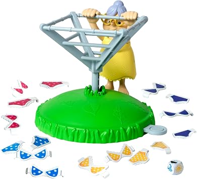 Ideal, Windy Knickers Game: The Silly Spinning, Granny Giggling, Windy Washing Family Game, Kids Games, for 2-4 Players, Ages 4+