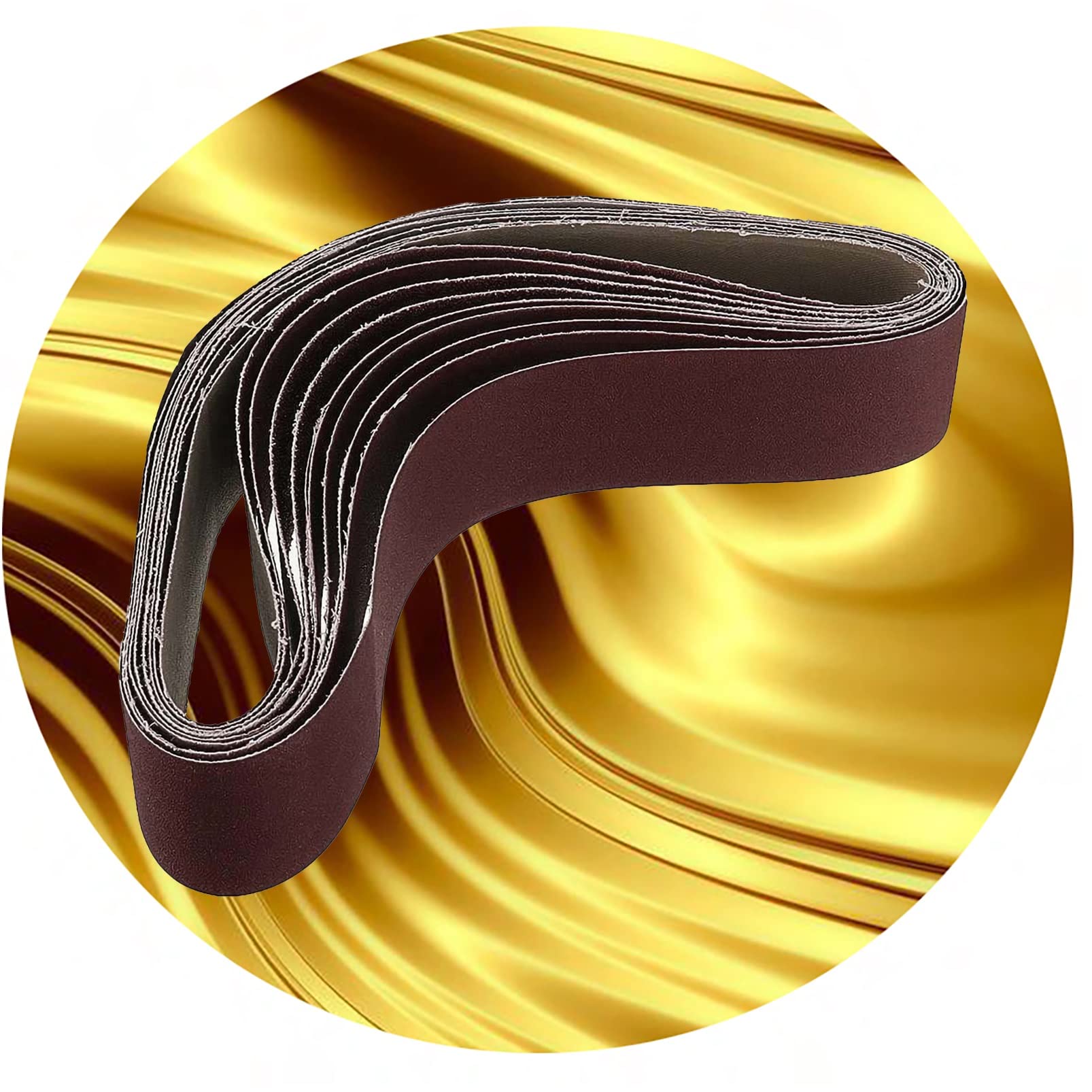 belt sander sanding belts 10pcs Aluminium Oxide 40/1000 Grits Sanding Belts 3x21inch Abrasive Welding Polishing Sand belts 533*75MM Aluminum Oxide Metal Wood Derusting Automotive ( Color : 60 grit , S
