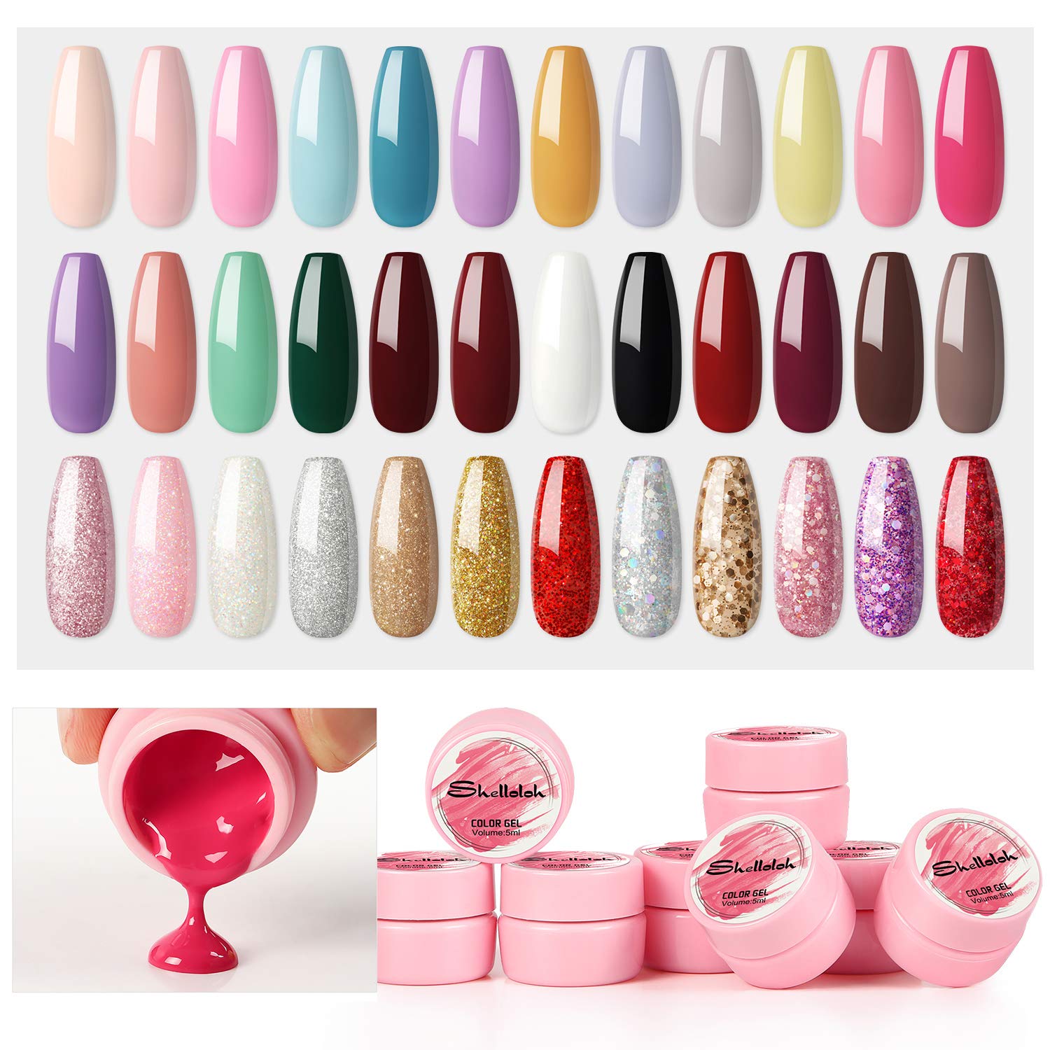 Buy Gel Nail Polish Set 36 Colors UV Gel Polish Kit in Pakistan WaooMart