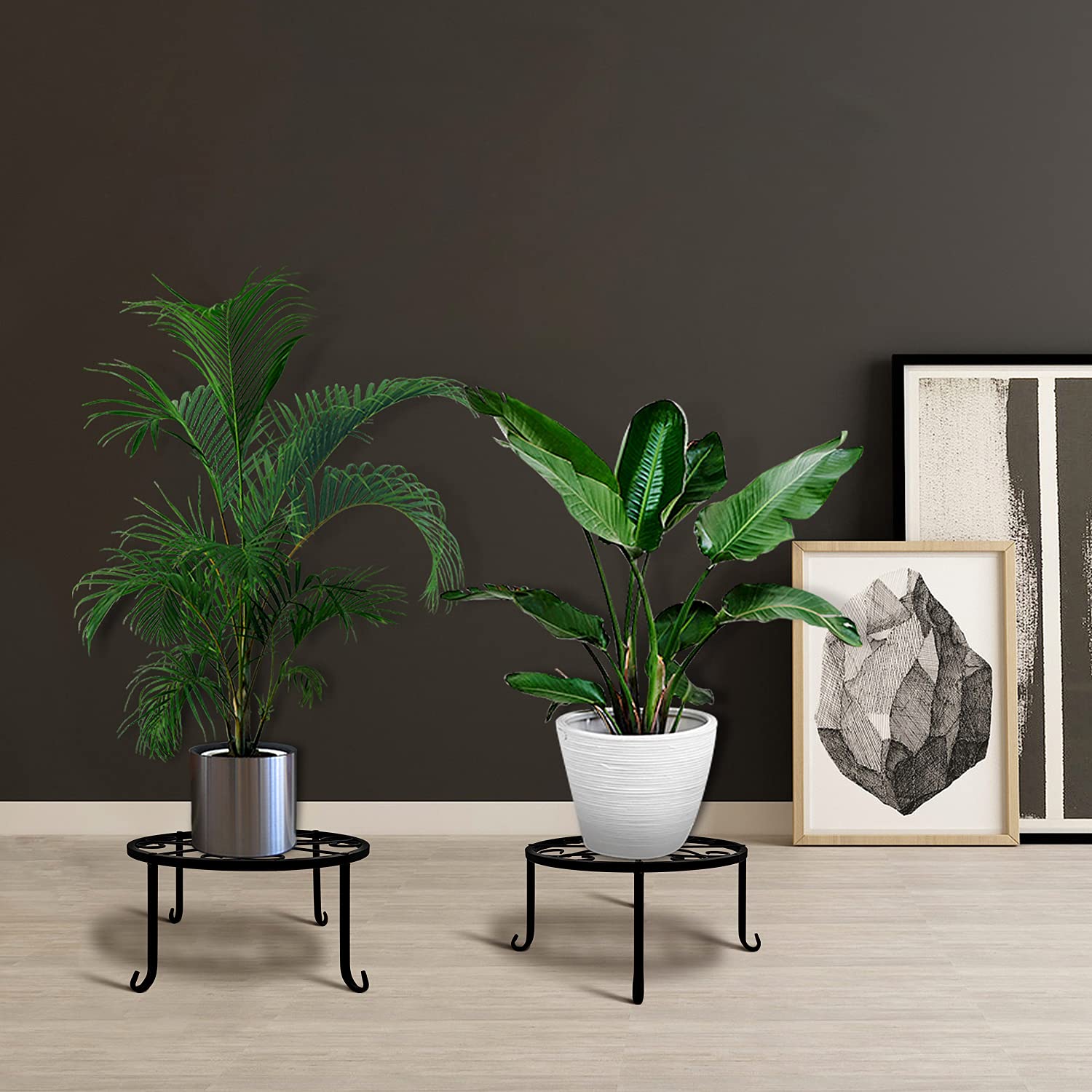 Support Pour Plantes En Pot,Support Pour Plante En Métal Résistant À La