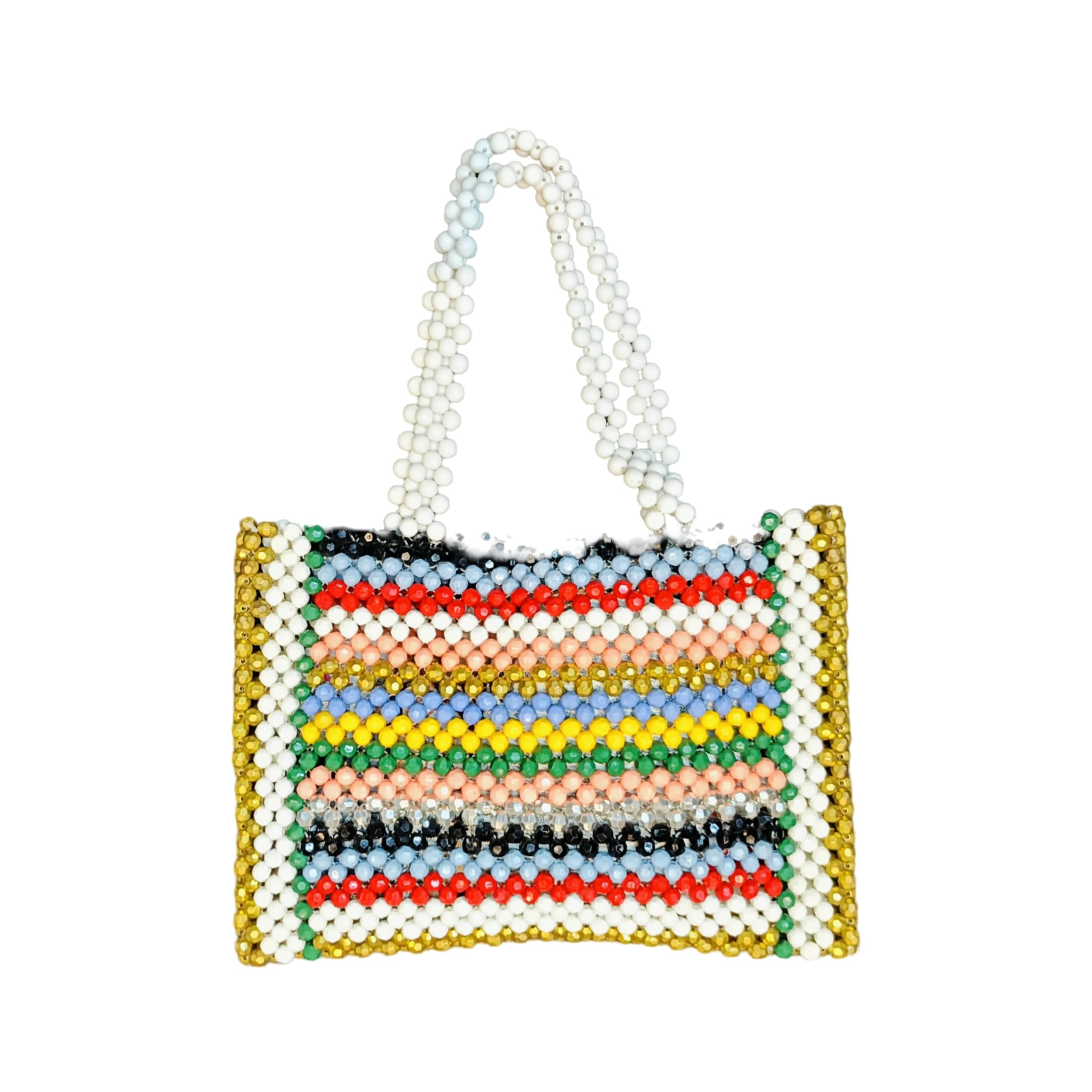 LA KASHA| Women's Handmade Beaded HandBags –| Multi Colour |Fashionable and Versatile Accessories| Unique Designs for Parties and Events | For Any Occasion