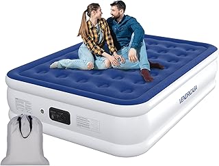 Full Raised Air Mattress with Built-in Pump