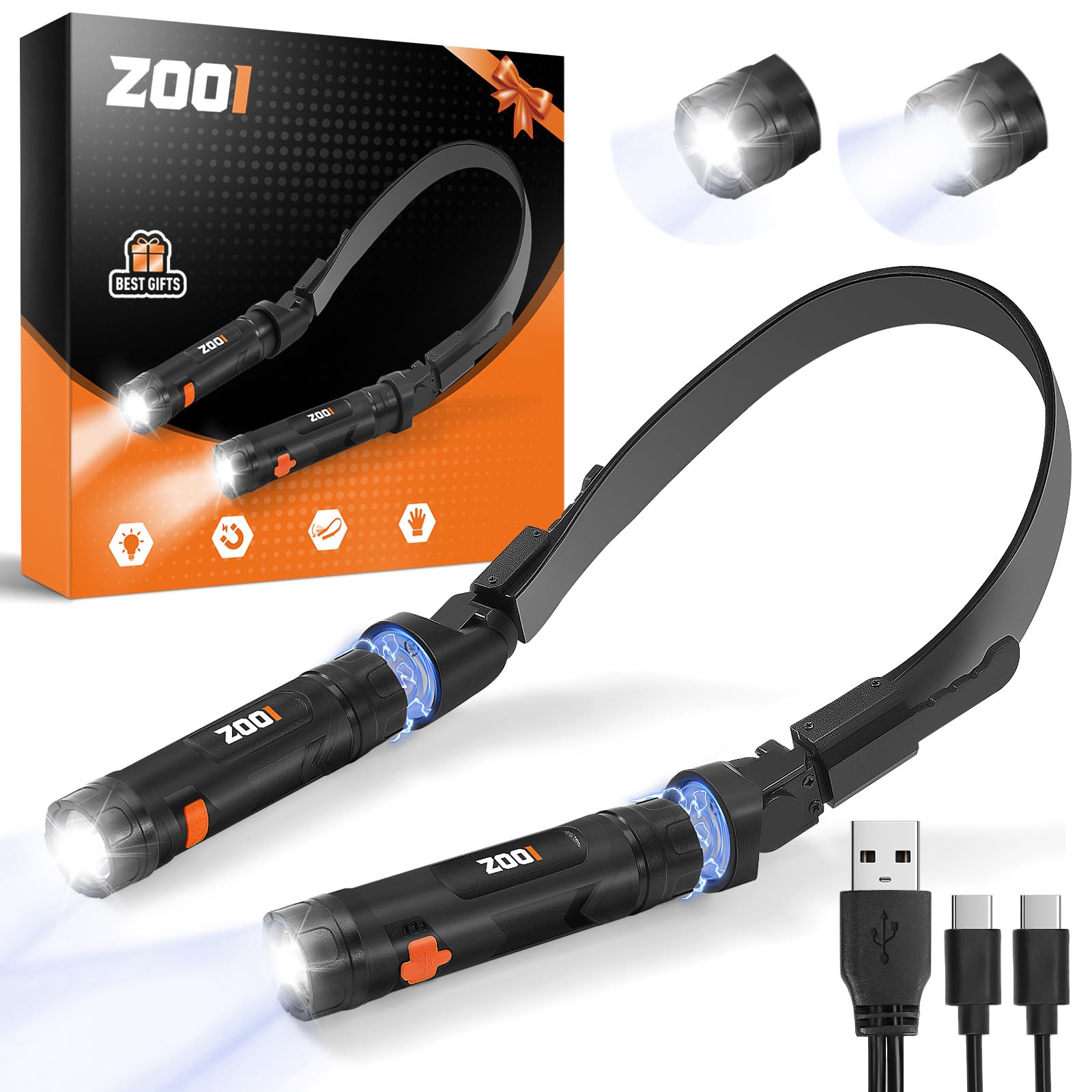 アクセサリー DAD ILUMINATION SYSTEM ZOOI Fathers Day Mens Gifts for Husband Dad Neck Light, Gifts for