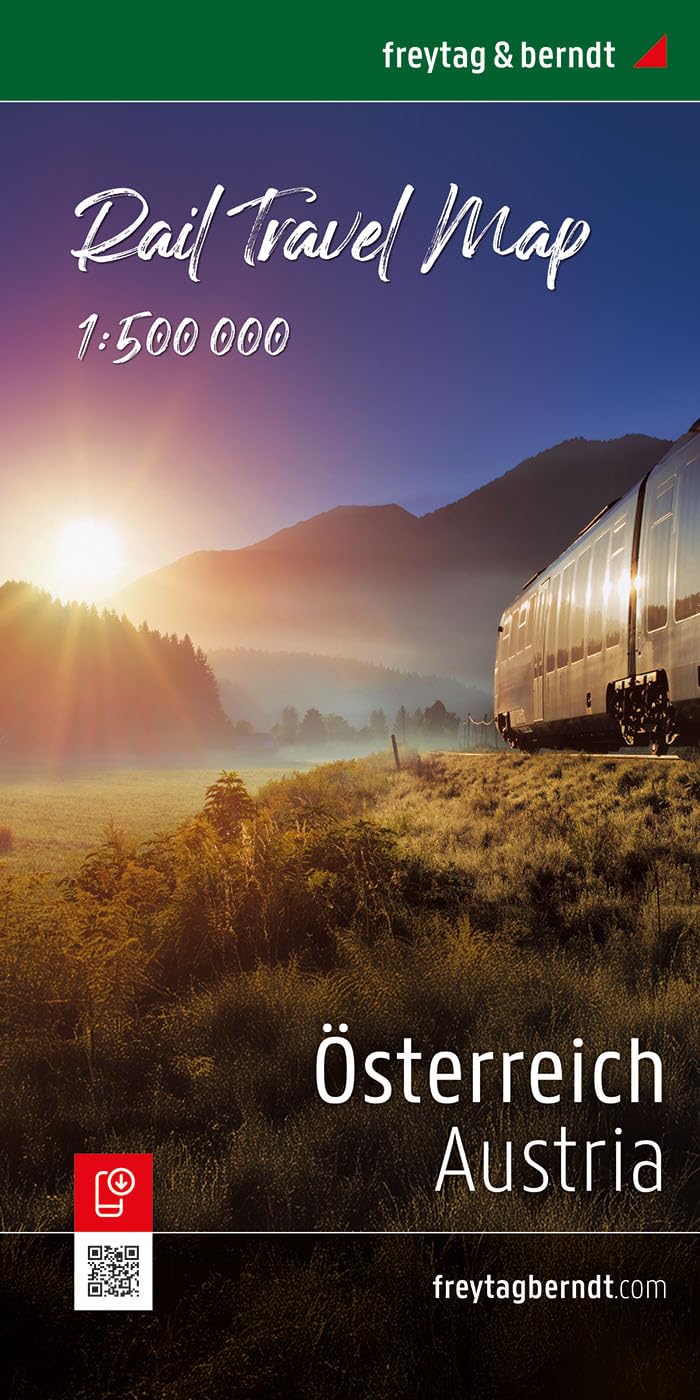 freytag & berndt Rail Travel Map Österreich 1:500.000: Eisenbahnkarte
