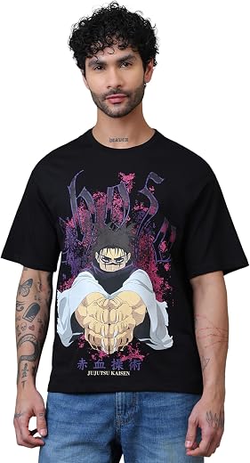 Free Authority Official Jujutsu Kaisen Choso Blood Manipulation Men Graphic Short Sleeve Round Neck Pure Cotton Oversized ...