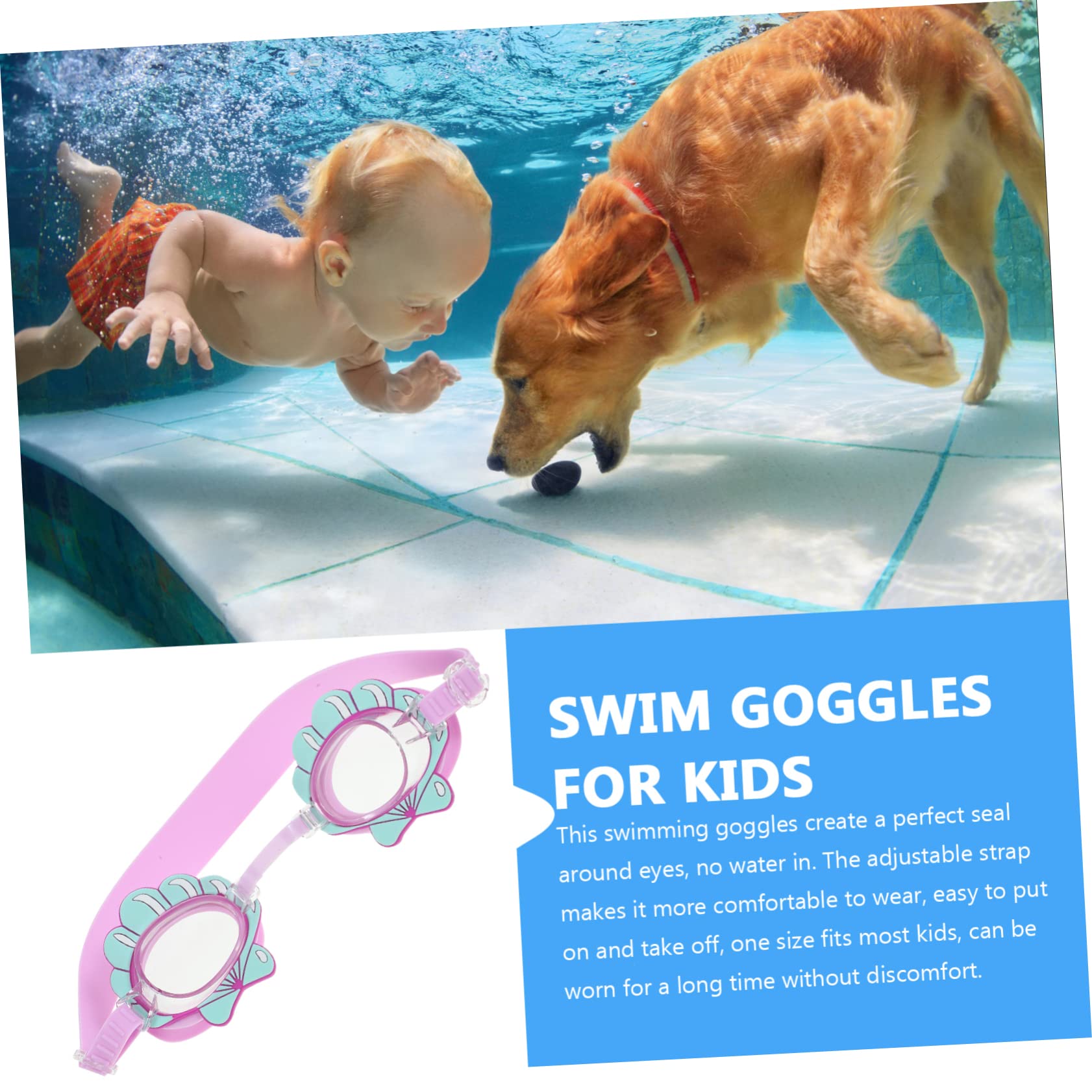 Toddmomy 3 Pièces Lunettes De Natation Pour Enfants Lunettes De Plage Lunettes De Mer Lunettes De Mignonnes Lunettes Pour Enfants 6-14 Ans Pc Tout-petit Masque Plongée