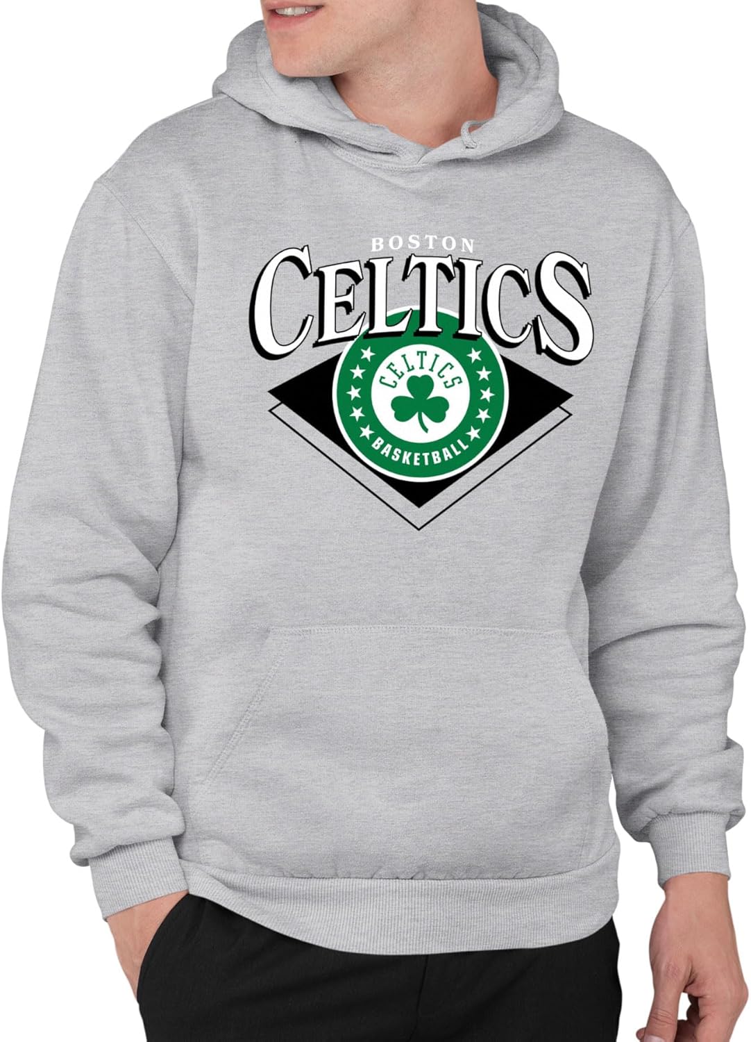 Junk Food NBA mens Junk Food X Nba - Court Classic - Officially Licensed Nba Adult Hooded Fleece Sweatshirt for Men & Women Boston Celtics XX-Large Athletic Heather