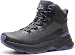 NORTIV 8 Women's Waterproof Lightweight Hiking Boots Outdoor Mid Rubber Backpacking Trekking Trails PATHFINDER