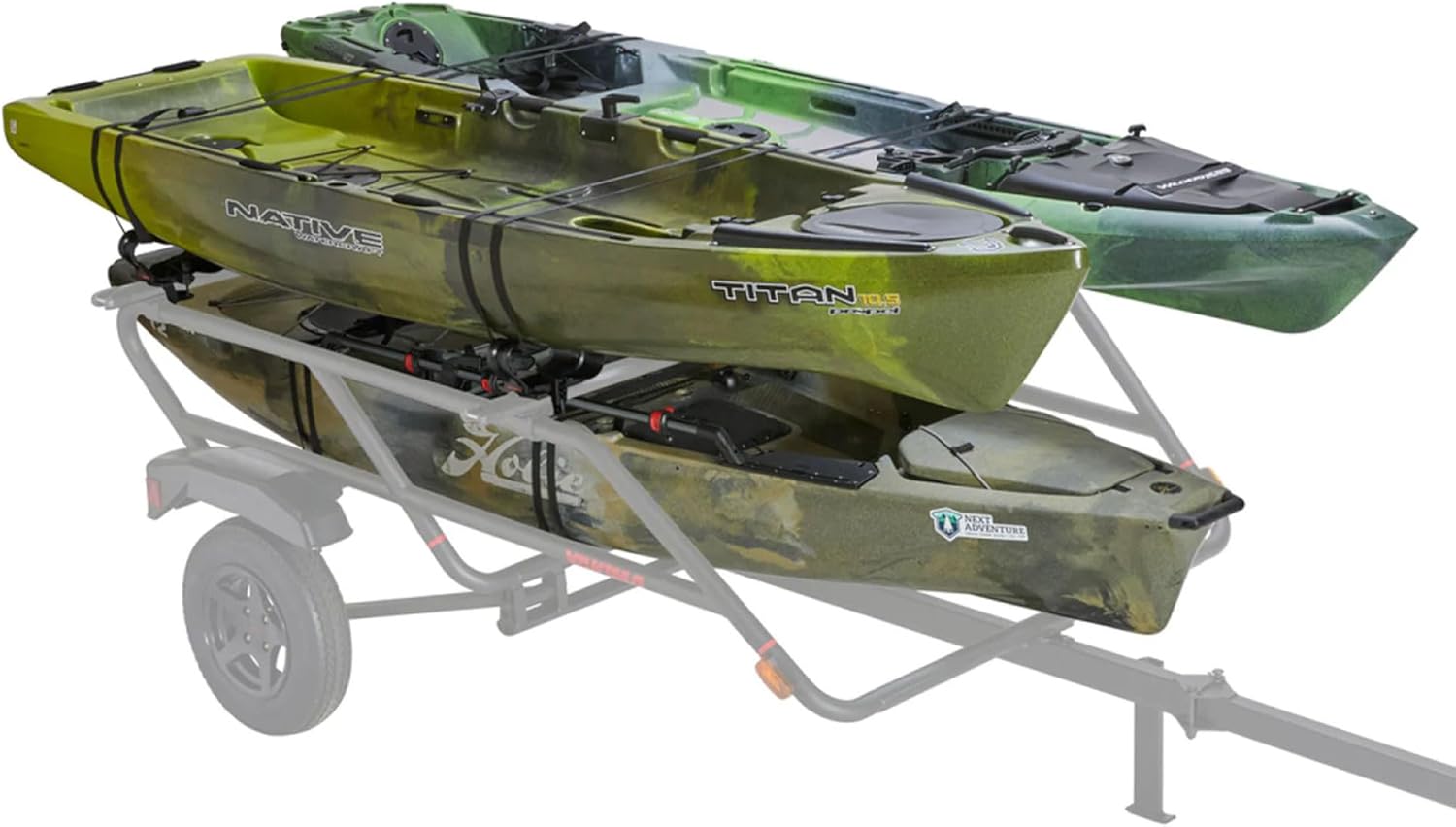 Yakima Universal BigCatch Kayak Fishing Boat Saddles, 150-Pound Load Capacity