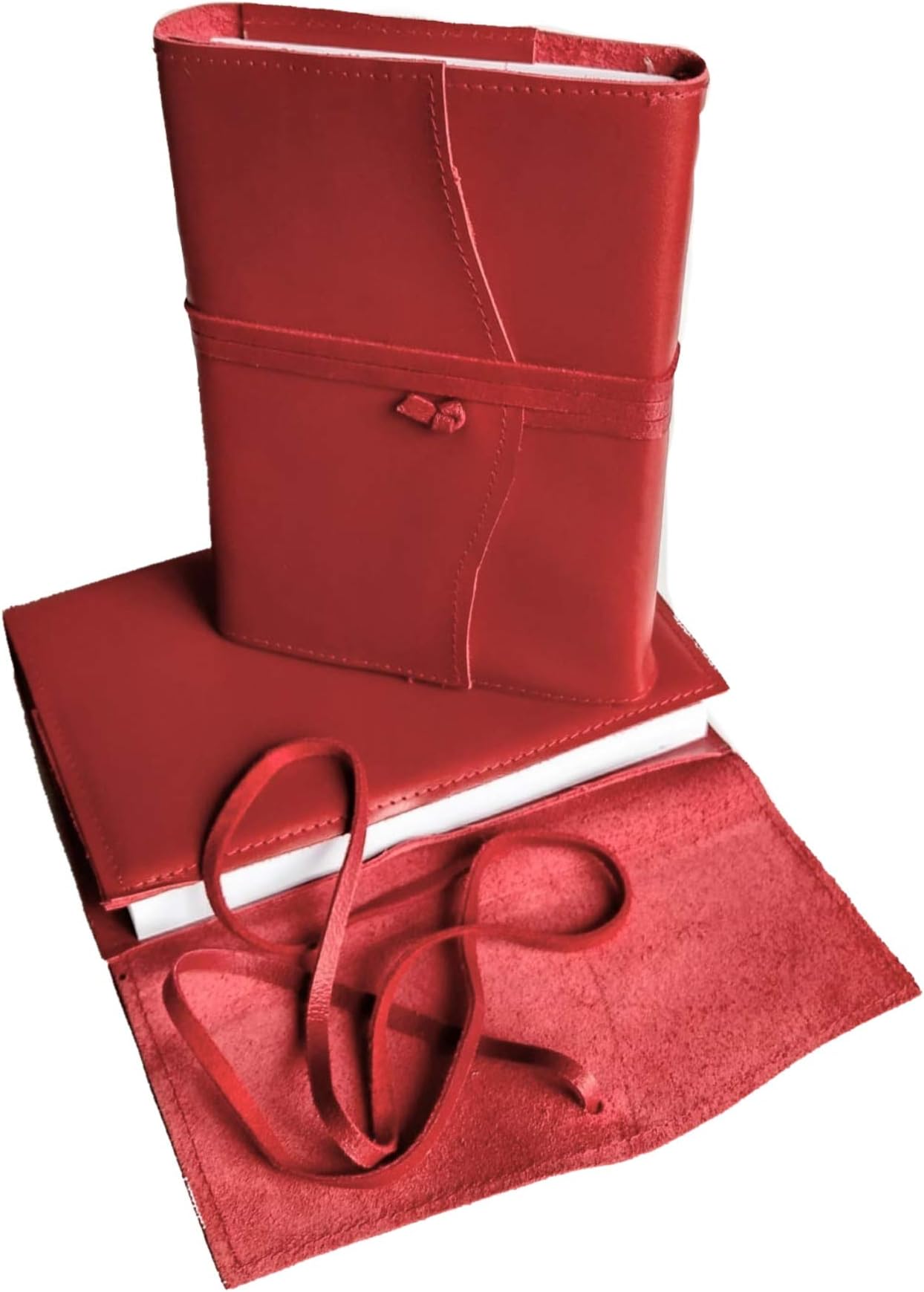 Leather Diary Rügen, 12x17 cm, Filofax 2018 Interchangeable red