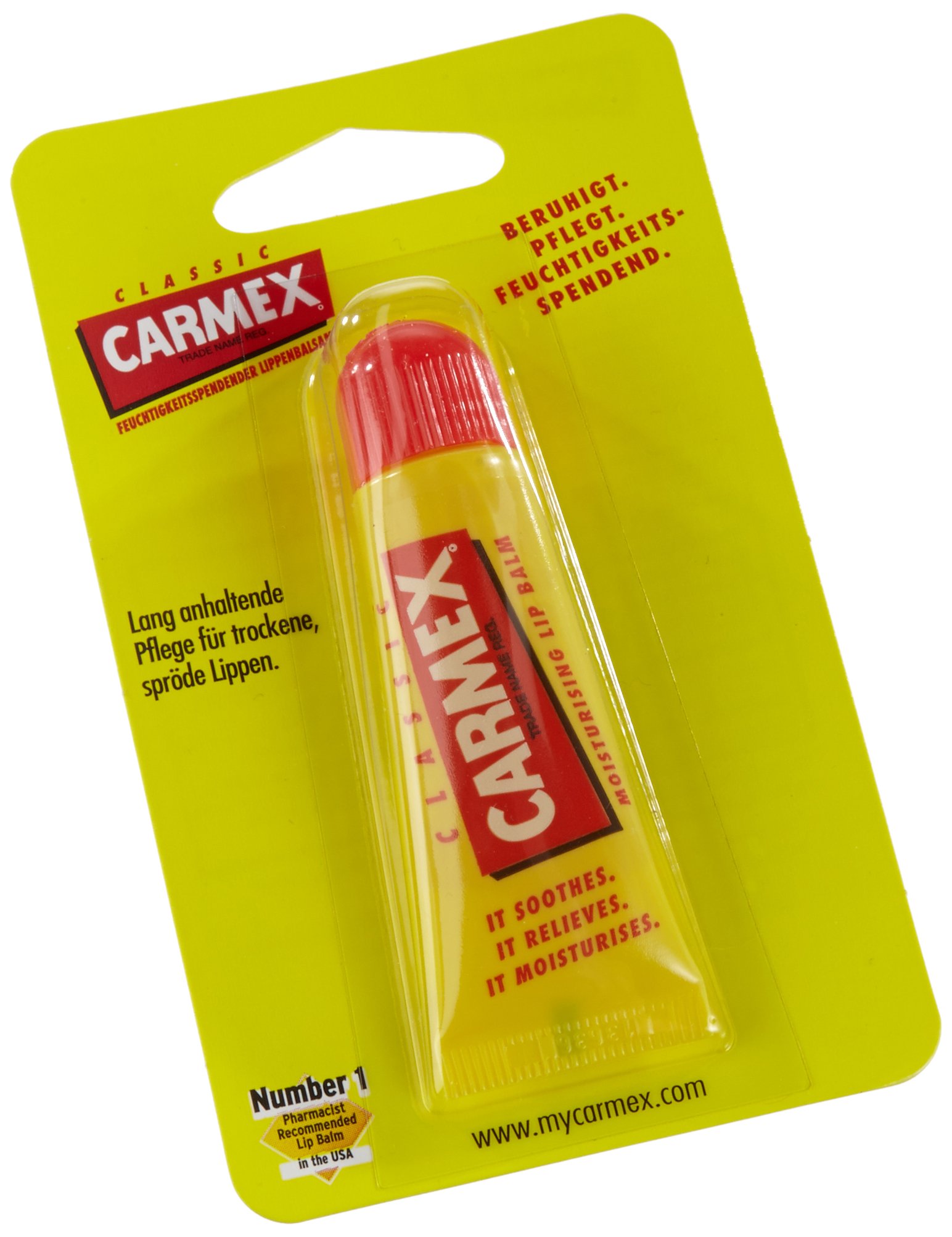 Carmex Balsamo per labbra tubo, confezione da 12 (12 x 10 ml)