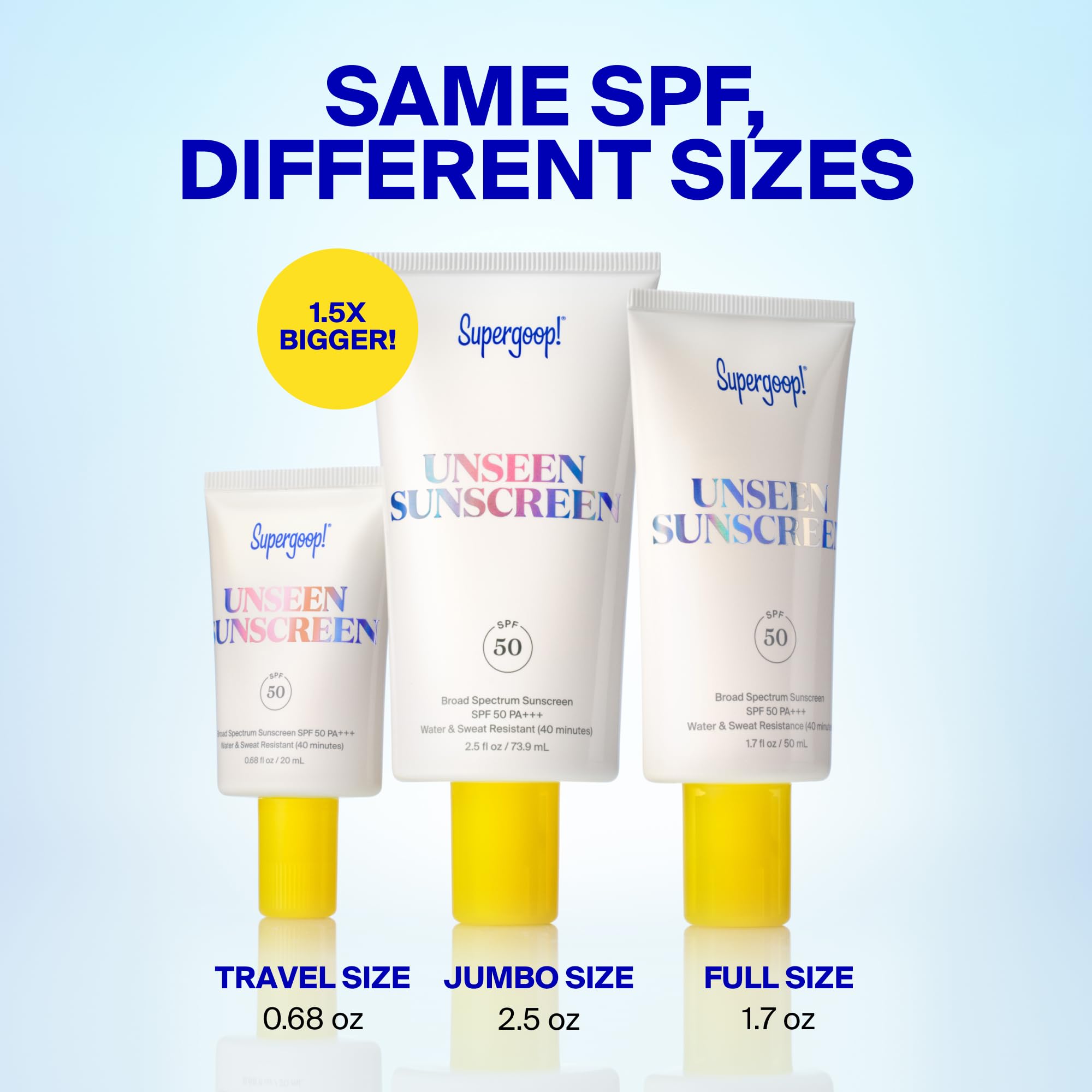 Supergoop! Unseen Sunscreen SPF 50 Invisible Face Sunscreen