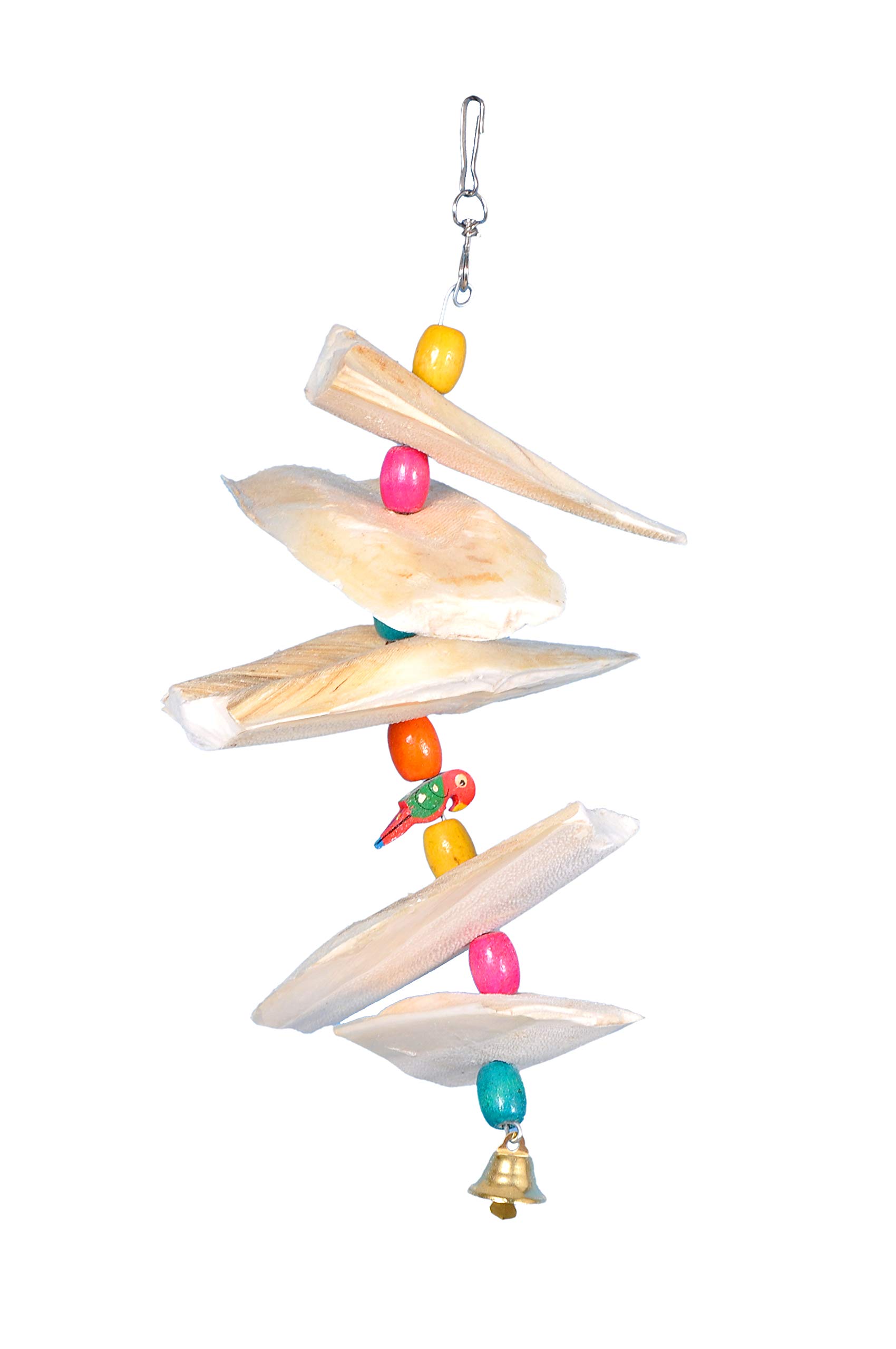 AVI CRAVE Cuttlefish Bone Toy for Birds,Calcium for Birds,Minerals,for Parrots,Budgies,Cocktail,Love Birds (Extra Large)