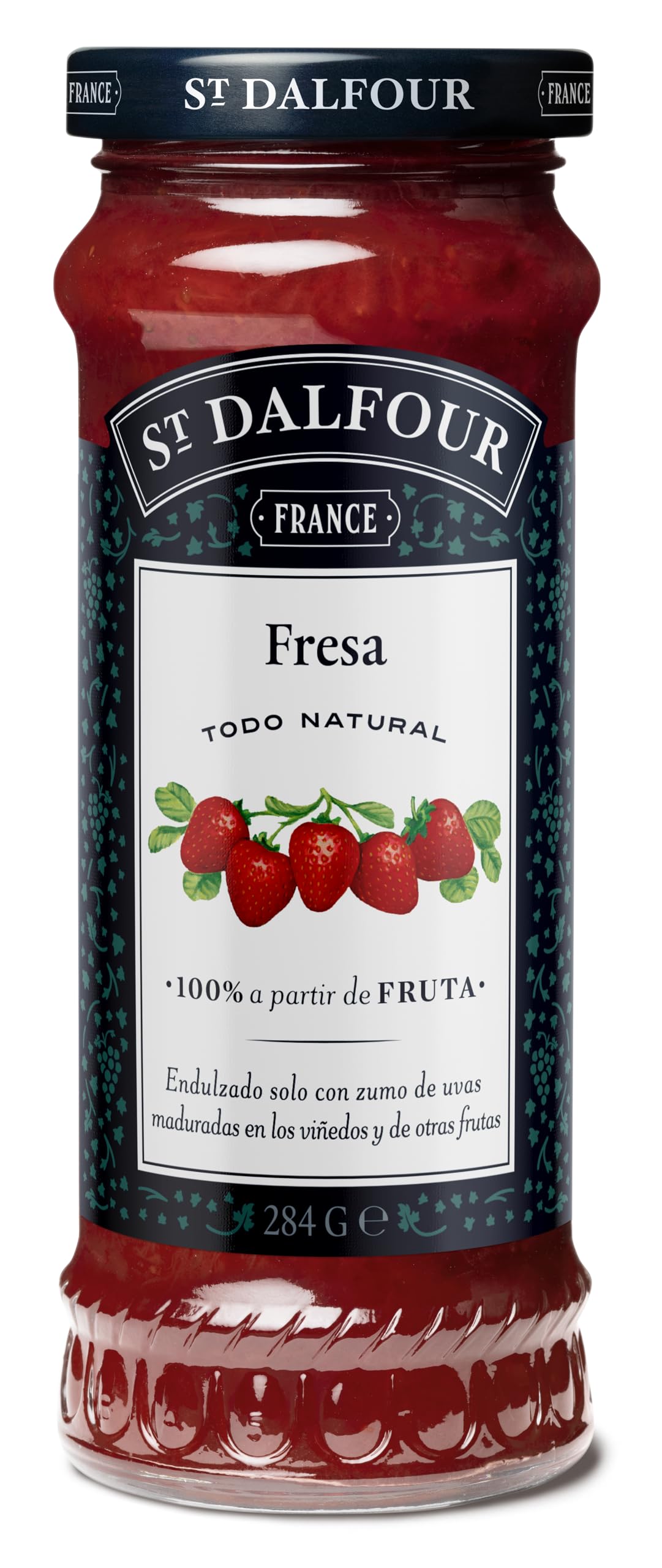 St Dalfour FRESAS | Fruta triturada | Mermelada natural 284g | 100% fruta sin azúcares añadidos