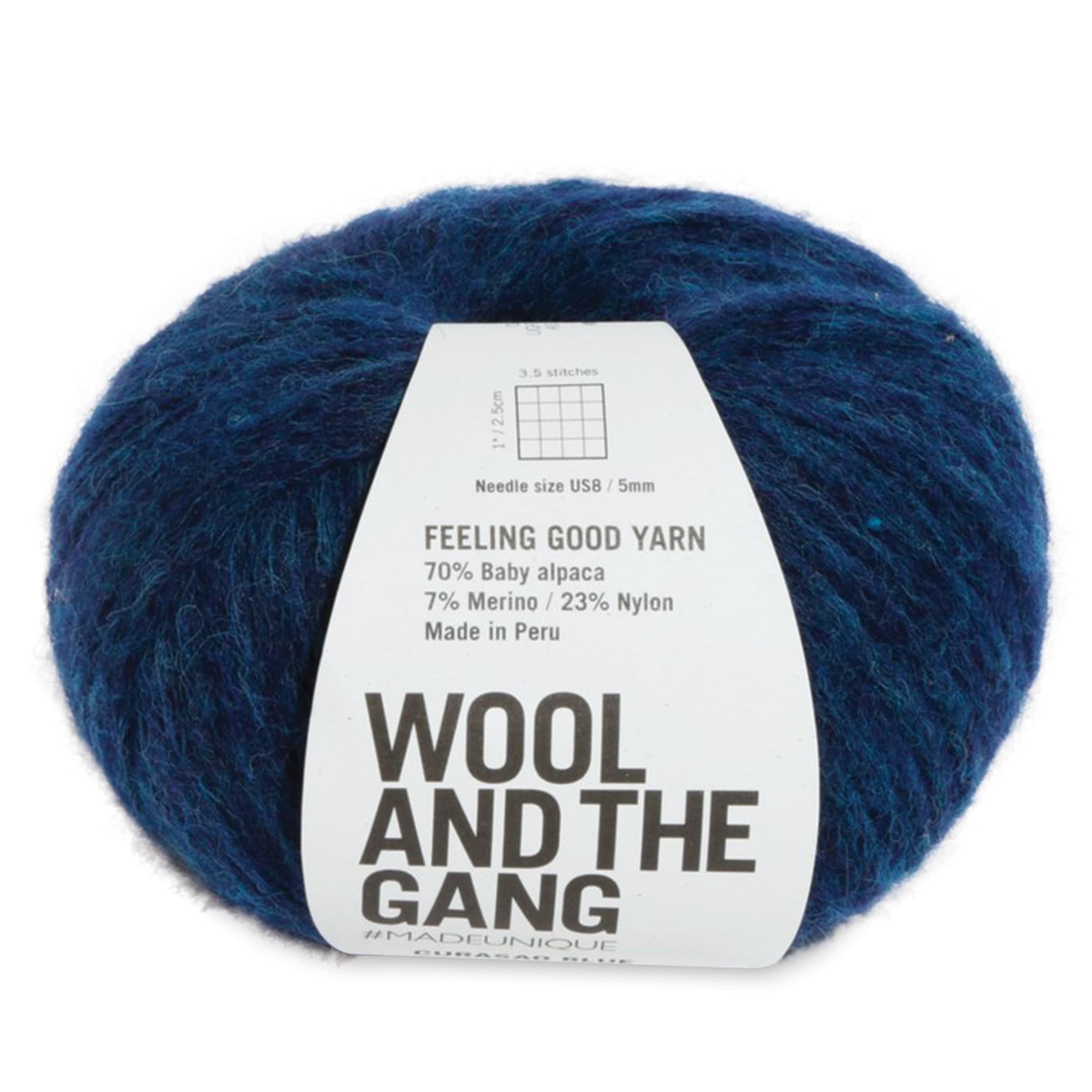 Wool and the Gang Feeling Good Yarn 23 Curasao Blue