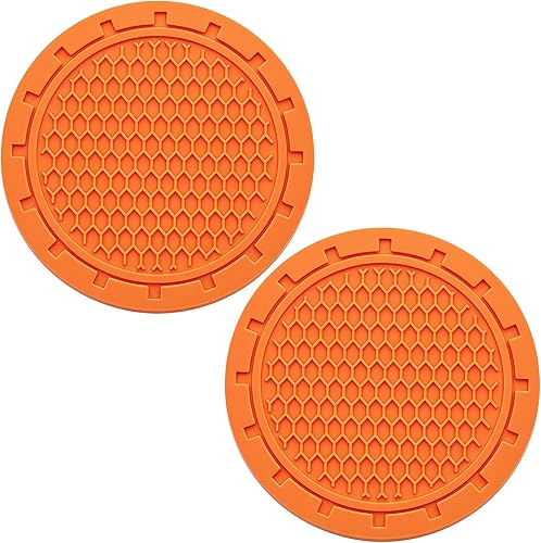 2 posavasos para automóvil, portavasos antideslizantes incrustados en adornos, accesorios universales empotrados para el interior del automóvil de