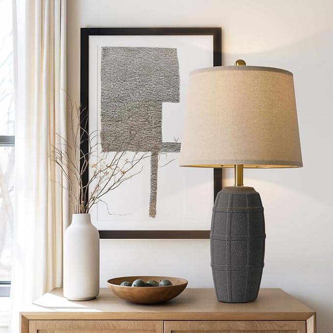 Farmhouse Lamp Portres Ceramic Table Lamps For Bedroom