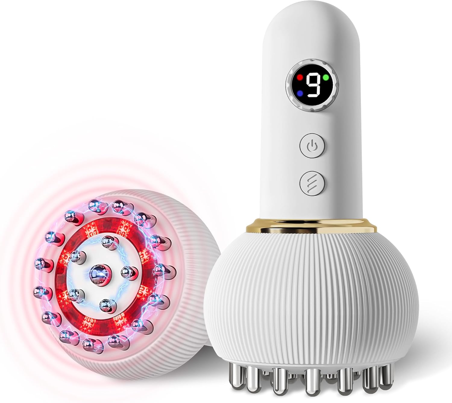 Multford 3 in 1 Body Sculpting Machine & Lymphatic Drainage Massager,Portable Cellulite Massage Tool，Skin Tightening Device for Legs, Arms & Belly, Body,Effectively Tightens The Skin