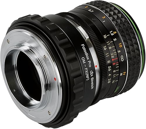 Miniatura 6 de Fotodiox DLX - Adaptador de montaje de lente elástico - Olympus Zuiko (OM) Lente SLR de 1.378 in a cuerpo de cámara sin espejo Fujifilm Serie X con