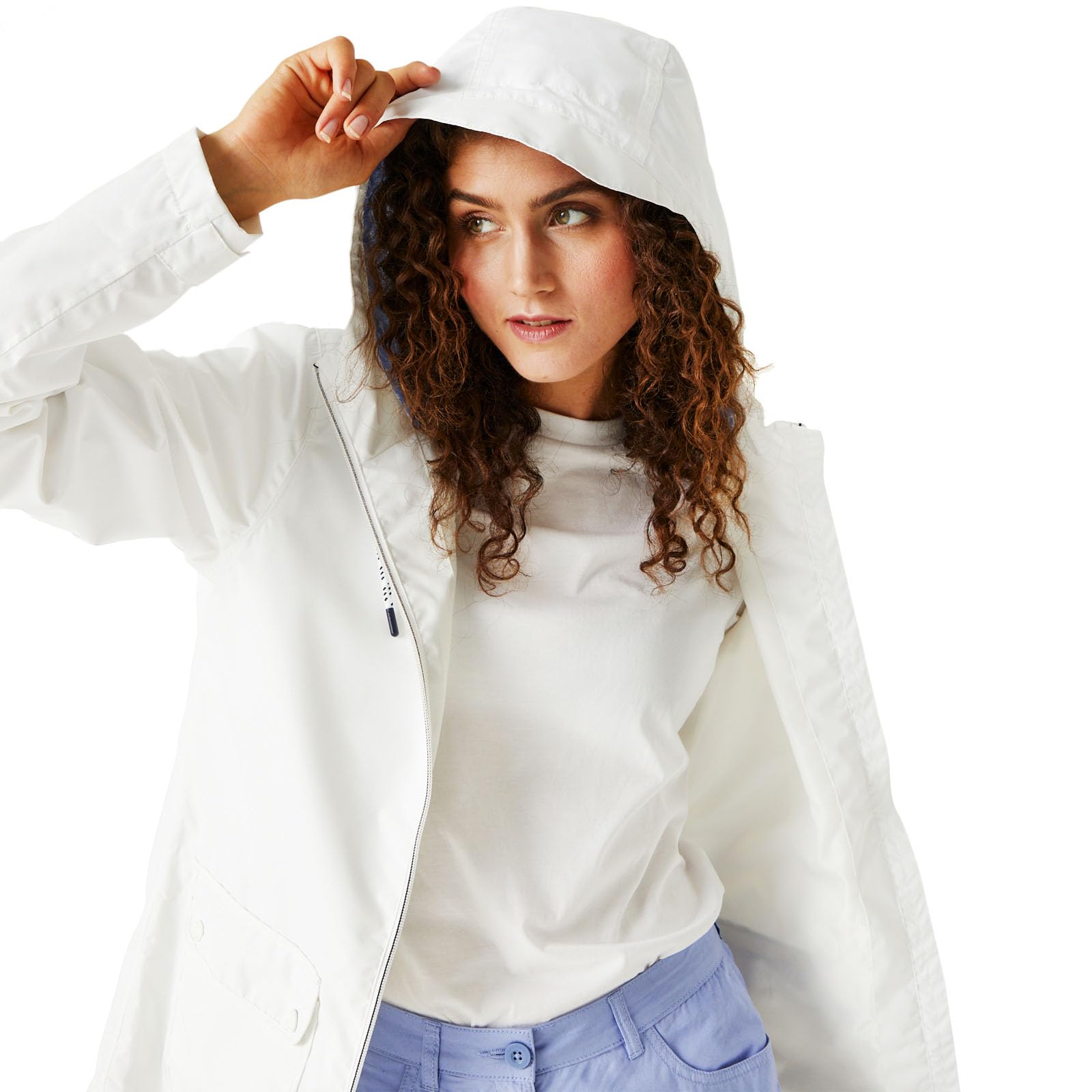 Regatta Regatta Damski płaszcz przeciwdeszczowy z kapturem Bayletta na zamek błyskawiczny Kobiety Regatta Women's Bayletta Waterproof Jacket