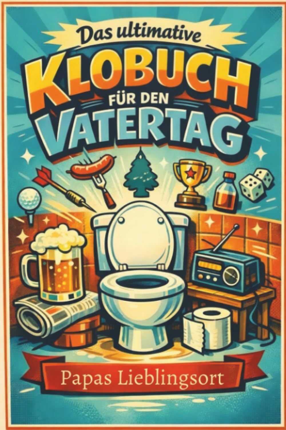 Das ultimative Klobuch für den Vatertag: Papas Lieblingsort. Lustiges Geschenk mit Lifehacks, Fun Facts und Geschichten